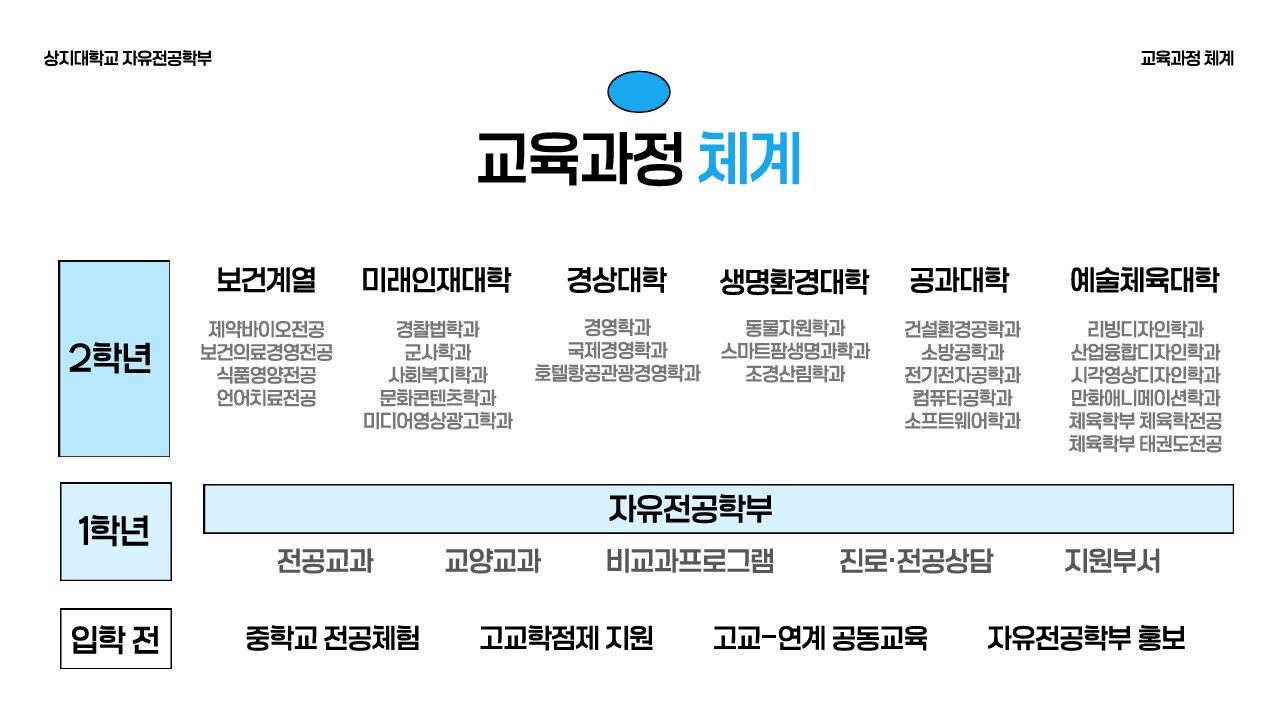 자유전공학부 교육과정체계도