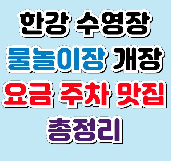 한강 수영장 주차 이미지